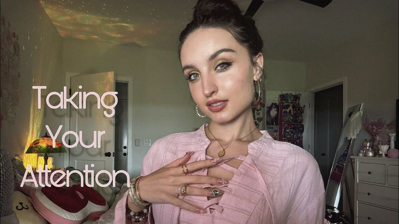 ASMR TAKING YOUR ATTENTION (Focus on Me/Pay Attention) Hand Movements, Nail Taps, Inaudible Whispers
