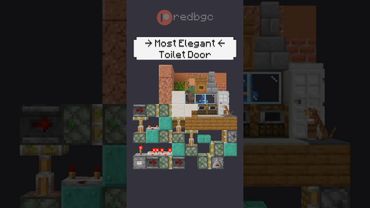 Cool Toilet Door for your Friends in #Minecraft #redstone #minecraftmemes #mc #mcbe #gaming #shorts