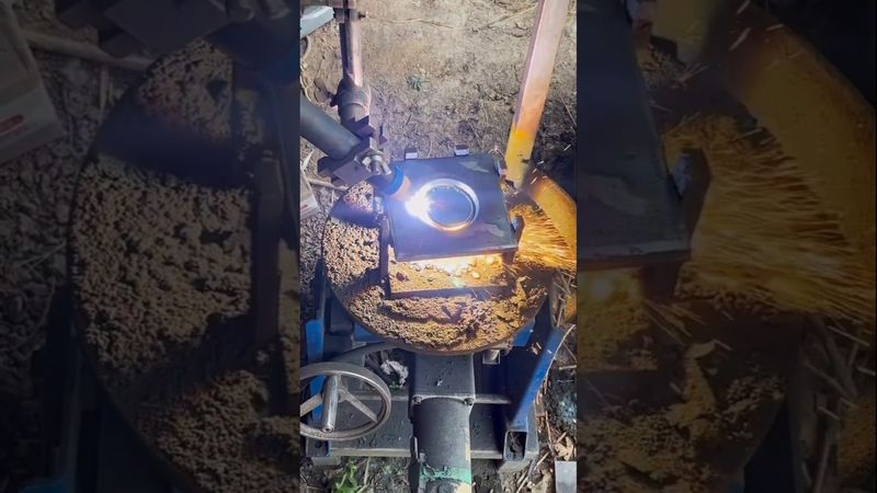 Pipe Welding Practice Position 5F #pipewelding #tigwelding #weldergirl #shorts