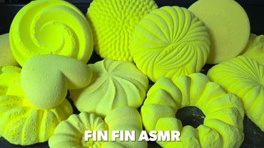ASMR | 🎾 Neon Yellow Gym Chalk Crush 🎾 #421