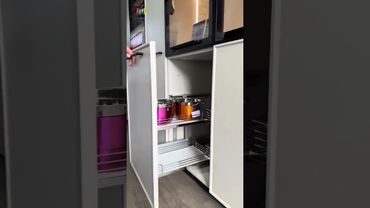 Smart Kitchen Storage: Maximizing Every Corner for a Clutter-Free Space #kitchendesign #shorts