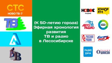 (К 50-летию города) Эфирная хронология развития ТВ и радио в Лесосибирске