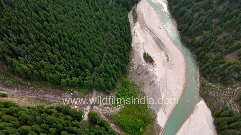 Harsil - Gangotri drive in western Himalaya: One of the most picturesque drives along Ganges river