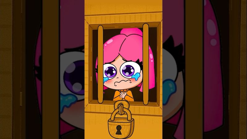 СБЕГИ ИЗ КАРТОННОЙ ТЮРЬМЫ ЧЕЛЛЕНДЖ #луана #анимация #мультик #челлендж