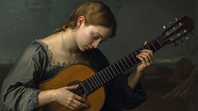 1 Hour Baroque Prelude – Classical Guitar (Solo, Candle-Lit Ambience | Leonardo AI Visuals)