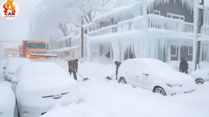 Urban Winter Nightmares Caught on Camera #4 - Massive Roof Avalanche