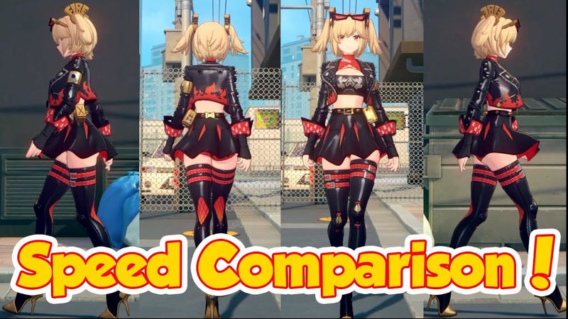 ZZZ: Walking vs. Running Speed - All Characters Compared from 4 Angles!