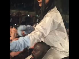 EXCLUSIVE - RIHANNA GETTING CRAZY IN PARIS, TROCADERO
