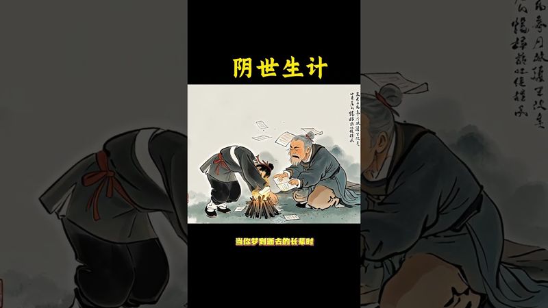 《阴间生计》阴市薄资尽，梦语盼亲知#传统文化 #国学文化 #愿天堂的亲人一切安好 #人生感悟 #道家文化 #正能量 #佛教文化