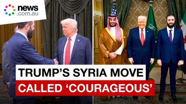 Trump meets Syria’s Sharaa, wins praise for ‘courageous’ sanctions move