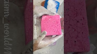 Pink pasted #crushingtime #oddlysatisfying #soap #rainbowsoap