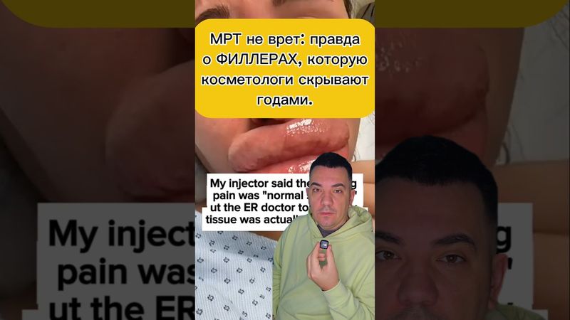 МРТ не врет: правда о филлерах, которую косметологи скрывают годами. #филлеры #косметолог