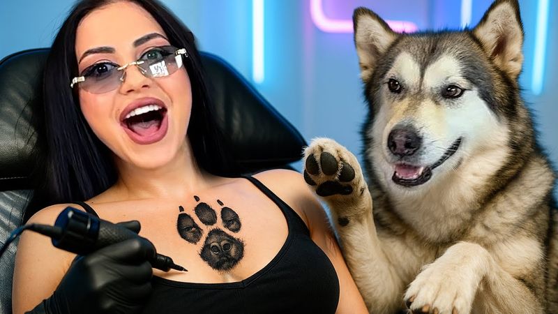 ШОК! Я реально сделала ТАТУ из-за спора / НАБИЛИ ТАТУ СОБАКИ