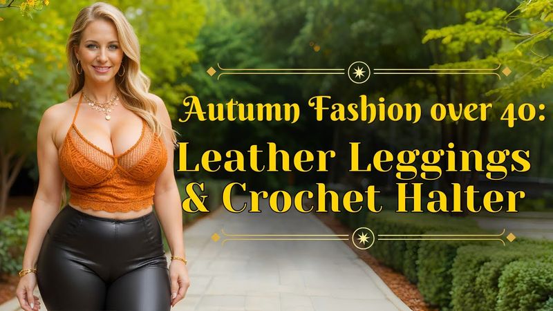Leggings de couro vs. Halters de crochê: qual é a PERFEITA para mulheres maduras?