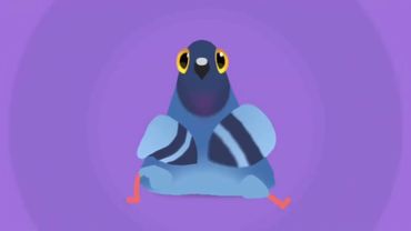 Голубь танцует под песню Я жую любимую жвачку 10 Часов