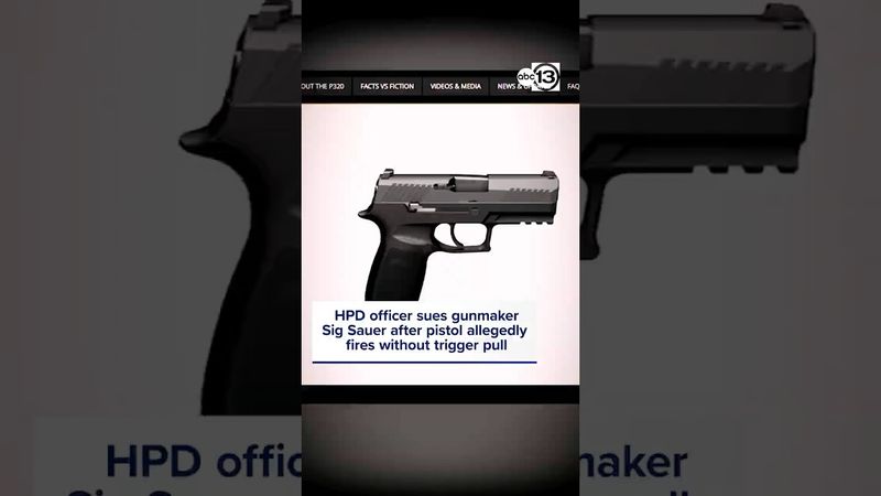 Police officer sues gunmaker Sig Sauer after pistol allegedly fired without trigger pull