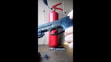 Заправка пистолета Атаман М1 от огнетушителя