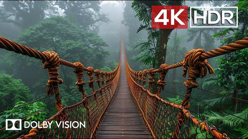 Green AMBIENCE DOLBY VISION 4K HDR - So Real You'll Forget You're Inside (60 FPS)