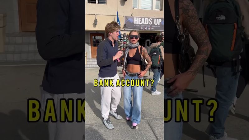 Asking Strangers How much money is in their bank account! #finance