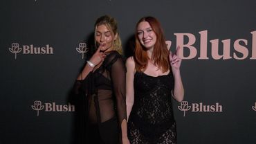 Stav Shely and Annika Ross attend the Blush x Daily Front Row "Sounds of Summer" red carpet