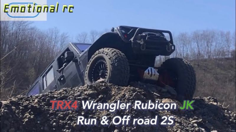 Traxxas TRX4 Jeep Wrangler Rubicon Run 2s Lipo Rc car