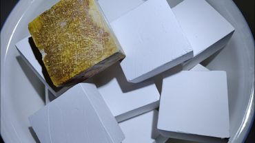 受潮软脆搭配酥脆晕染粉笔丨纯白颗粒粉笔积木，又脆又硬，韧劲十足丨原创声控