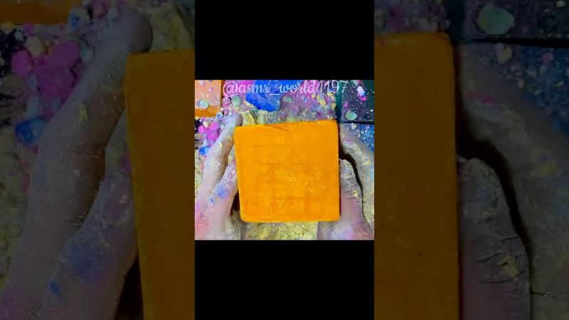 Vivid Yellow #oddlysatisfying #crunchycrumbles #satisfying #slime #soap #youtube #viralvideo #relax