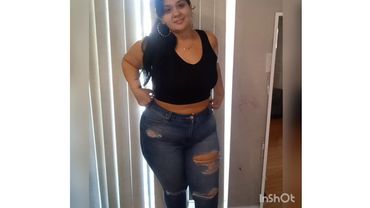 SEXY PLUSSIZE RIPPED JEANS OUTFIT