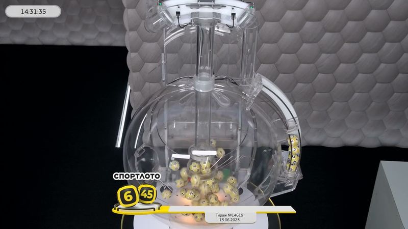 Столото представляет | Лотерея «Спортлото «6 из 45». Тираж № 14619 от 13.06.2025 г.