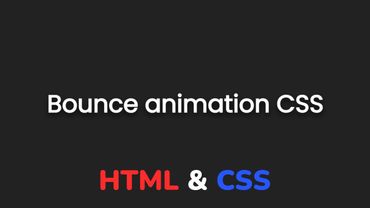 Анимация отскока в CSS || Amimation CSS Effects - Bounce