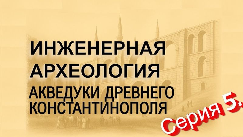 Инженерная Археология. АКВЕДУКИ ДРЕВНЕГО КОНСТАНТИНОПОЛЯ. Серия 5