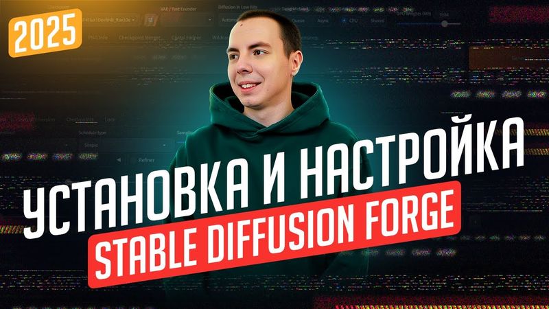 Установка и настройка Stable Diffusion Forge в 2025 + FLUX