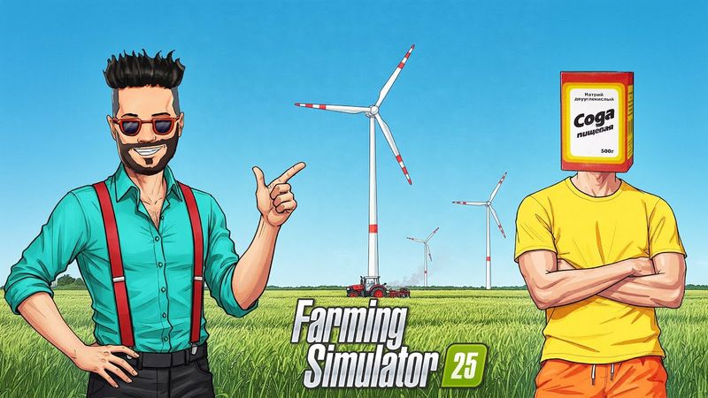 МЫ ЭТО СДЕЛАЛИ! ТРИ ОГРОМНЫХ ВЕТРЯКА И МАААЛЕНЬКИЙ КРЕДИТ В FARMING SIMULATOR 25