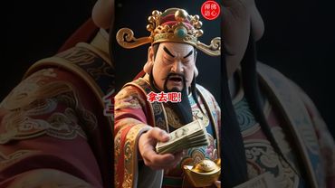 【關公說：有谁钱不够花的，拿去！过两天我再给！】這句話一播完，好運連連！關公賜財，你接住沒？#關公賜財 #武財神 #關二爺 #發財靈咒 #轉運 #招財進寶 #財神到 #民間信仰