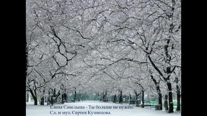 Елена Савельева - Ты больше не нужен. Слова и музыка Сергея Кузнецова.