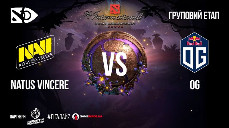 [UA] Natus Vincere vs OG | Груповий етап «The International 2019» | День 1
