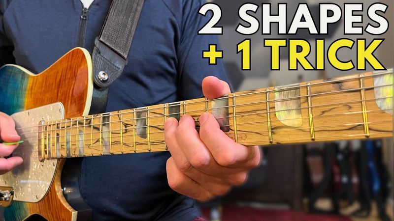 Pentatonic Made Easy: 2 Shapes + One Diagonal Move