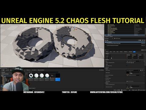 Unreal Engine 5.2 Chaos Flesh Tutorial