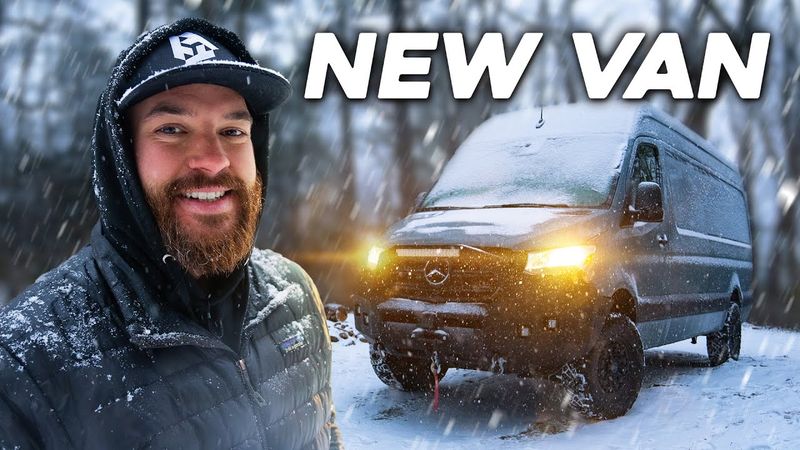 Winter Snow Storm Camping in my NEW VAN (South East Snowmageddon)