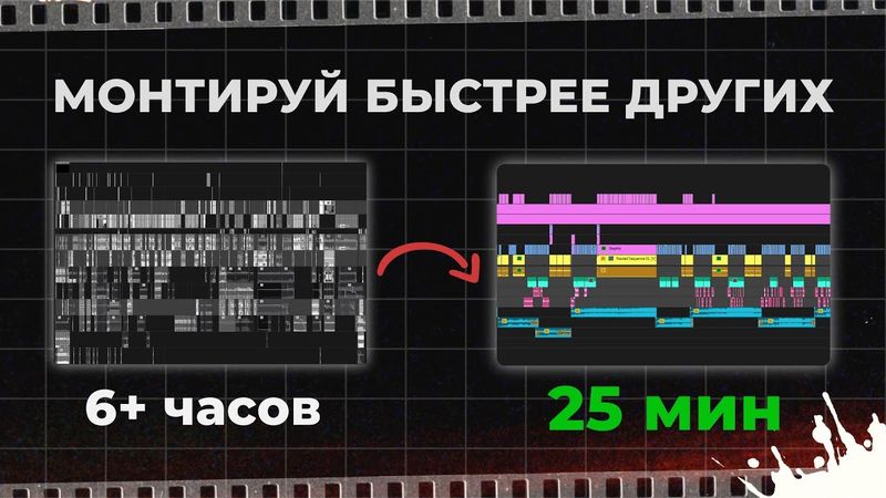 Как монтировать видео в 10 раз быстрее [5 простых шагов]