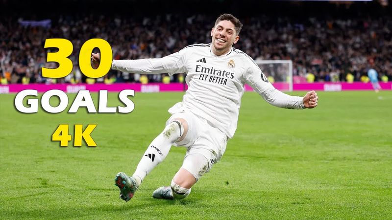 Federico Valverde All 30 Goals for Real Madrid ● 4K 🎬