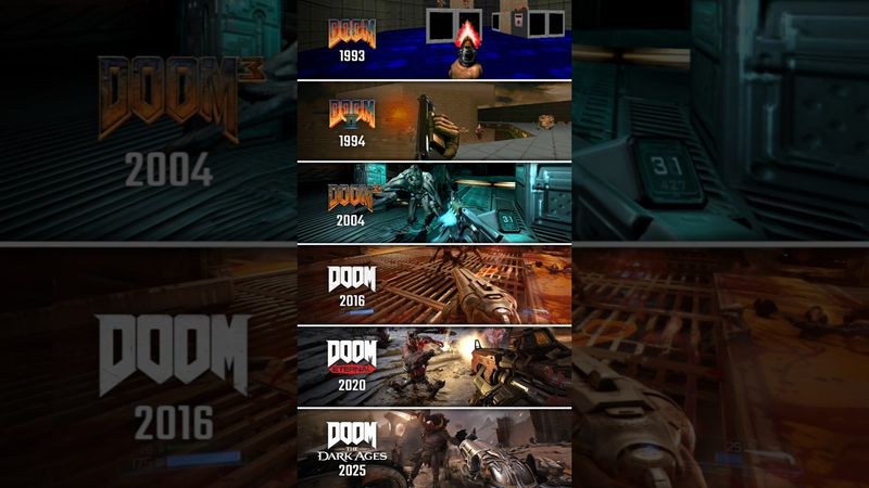 Evolution of DOOM 1993-2025 | Doom 1 - Doom The Dark Ages