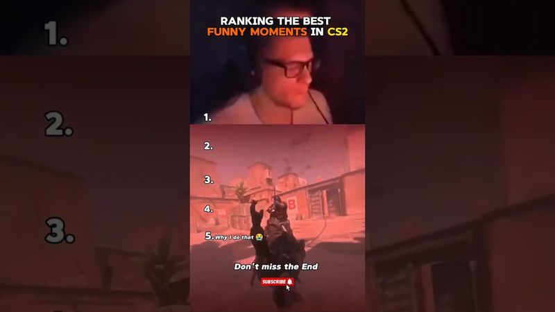 Top 5 best funny Moments in CS2 😂 #cs2 #gaming #funnyclips #cs2memes #csgo