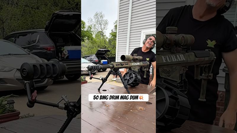 50 BMG Drum Mag Dump – Guaranteed: Tinnitus, Dislocated Shoulder, & Pissed Off HOA
