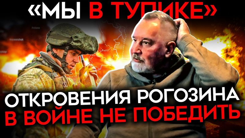 «АРМИЯ РОССИИ В ТУПИКЕ». Рогозина прорвало. Фронт стоит, а Украина далеко впереди по дронам