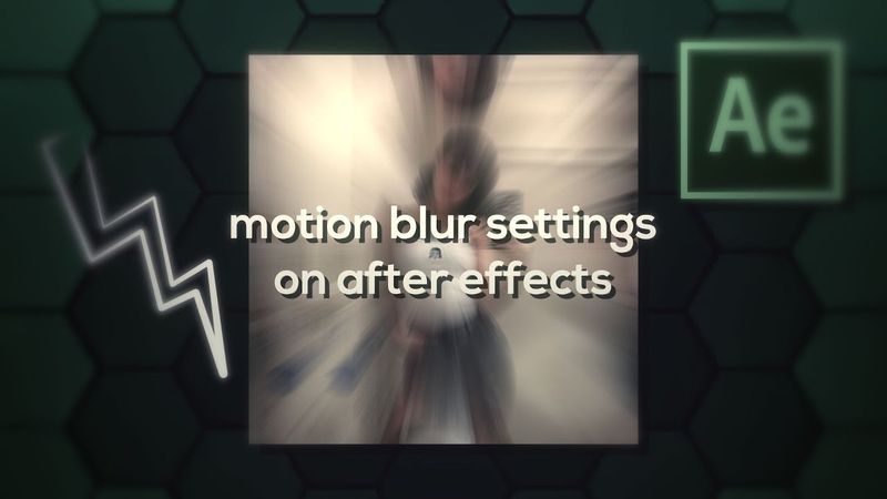 how to change motion blur settings on after effects