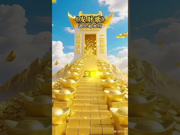 《發財歌》天天發財，財源滾滾！好運連連！接了！轉發！功德無量！ #財源滾滾進家門 #財源滾滾進家門  #正能量 #風水 #財運 #運勢 #命理 #國學文化 #佛教文化 #八方來財 #轉運