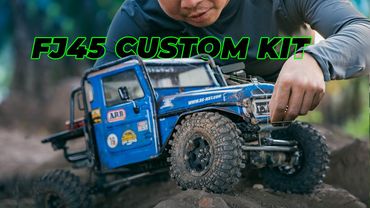 Rc Crawler Land Cruiser FJ45 Custom KIT Off-Road Driving 4x4 Rc Car @e3s-rc