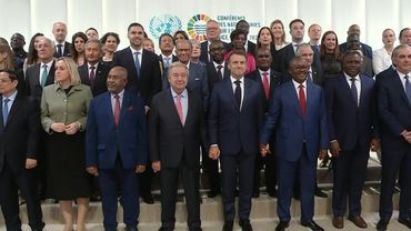 Oceans Summit in Nice: world leaders pose for a group photo | AFP