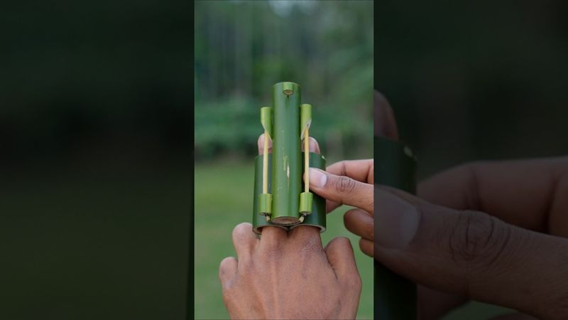 Bamboo Creations with Mini Bow #bamboo #bambooart #Diy #Slingshots